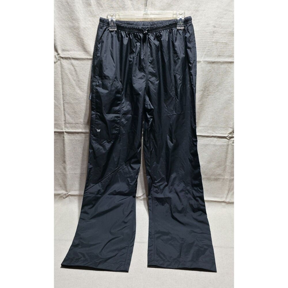 NWT White Sierra Trabagon Packable Waterproof Rain Pants Black Size M